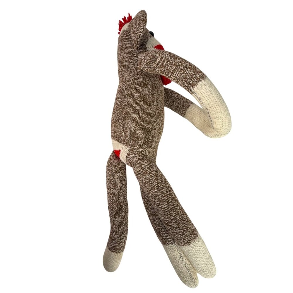 Ozark Mountain Kids Sock Monkey Plush Brown & Cream 20 Inches Stuffed Animal VTG - Picture 9 of 11